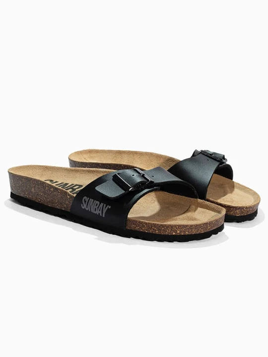 Zdjęcie produktu Sunbay Klapki "Jasmin" w kolorze czarnym rozmiar: 38