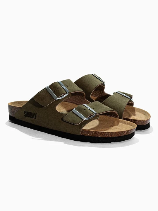 Zdjęcie produktu Sunbay Klapki "Trefle" w kolorze khaki rozmiar: 38