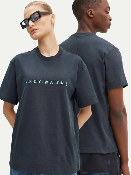 Zdjęcie produktu Sunnei t-shirt bawełniany granatowy