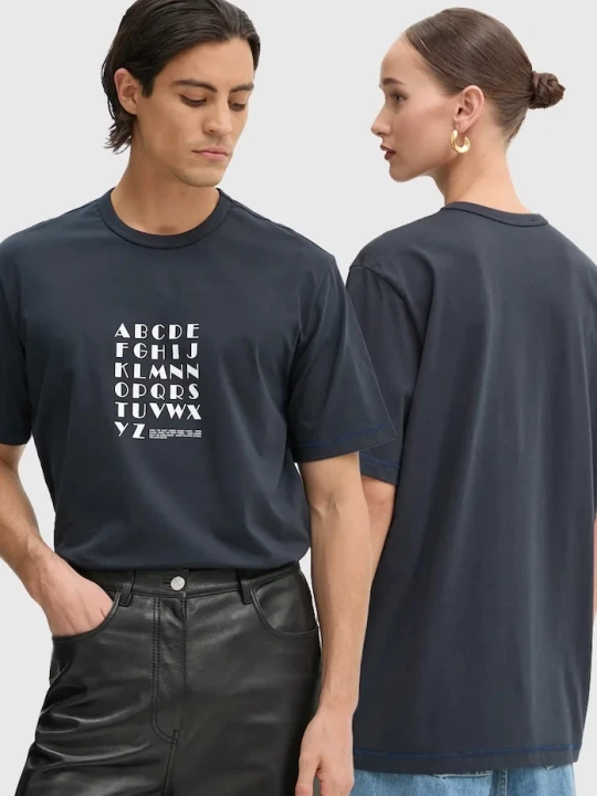 Zdjęcie produktu Sunnei t-shirt bawełniany granatowy