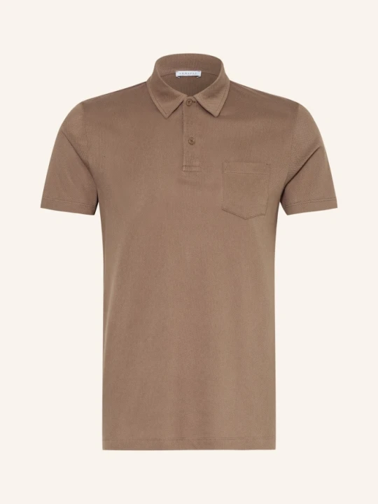 Zdjęcie produktu Sunspel Dzianinowa Koszulka Polo Riviera beige