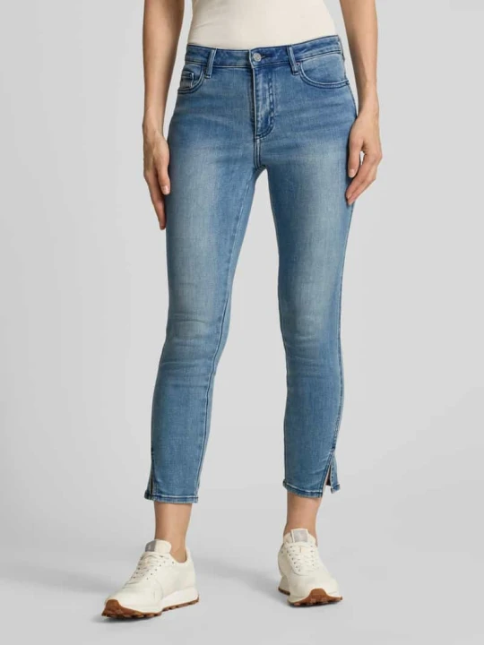 Zdjęcie produktu Super krój skinny fit spodnie capri z wpuszczanymi kieszeniami Armani Exchange Jeansowy niebieski