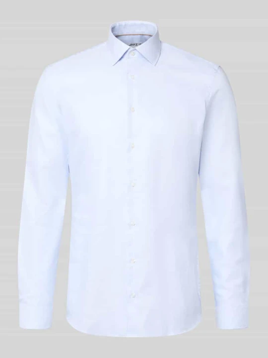 Zdjęcie produktu Super krój slim fit koszula biznesowa z czystej bawełny Jake*s Błękitny