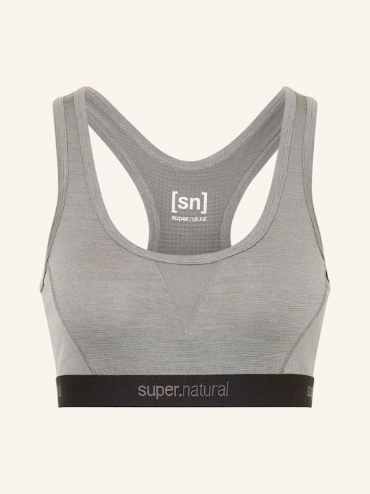 Zdjęcie produktu Super.Natural Biustonosz Sportowy tundra220 Semplice Z Wełną Merino grau SZARY