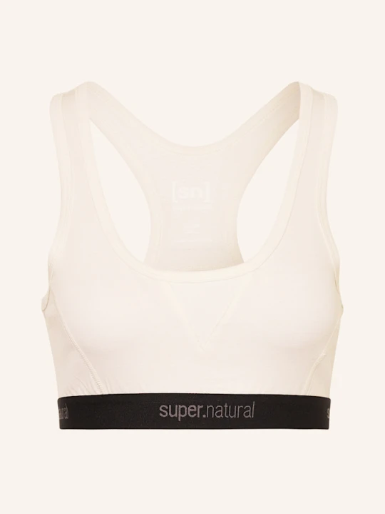 Zdjęcie produktu Super.Natural Biustonosz Sportowy tundra220 Semplice Z Wełną Merino weiss ECRU
