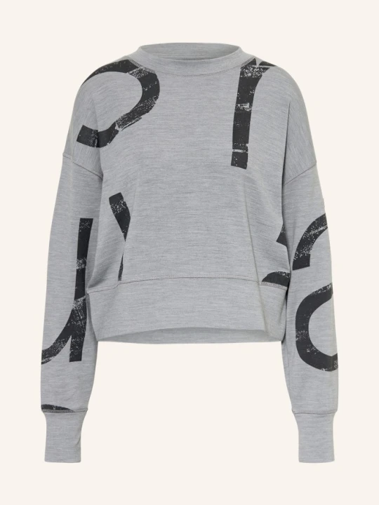 Zdjęcie produktu Super.Natural Bluza Capital Logo Krissini Z Wełną Merynosową grau