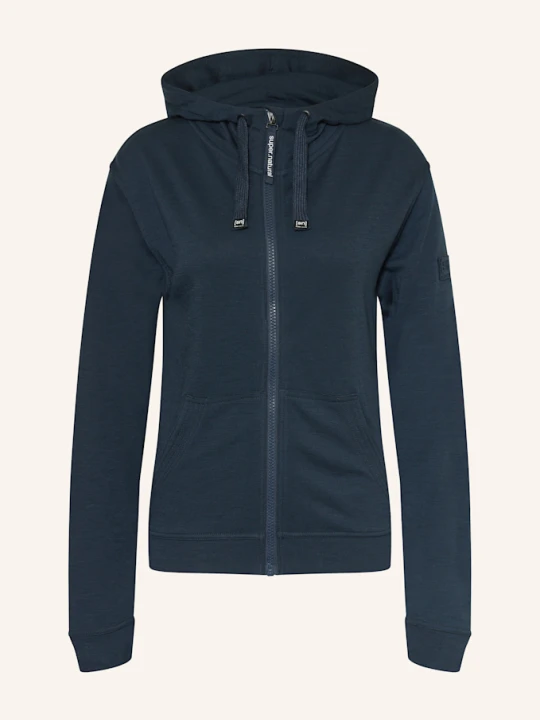 Zdjęcie produktu Super.Natural Bluza Rozpinana Solution Bio Z Wełną Merino blau GRANATOWY