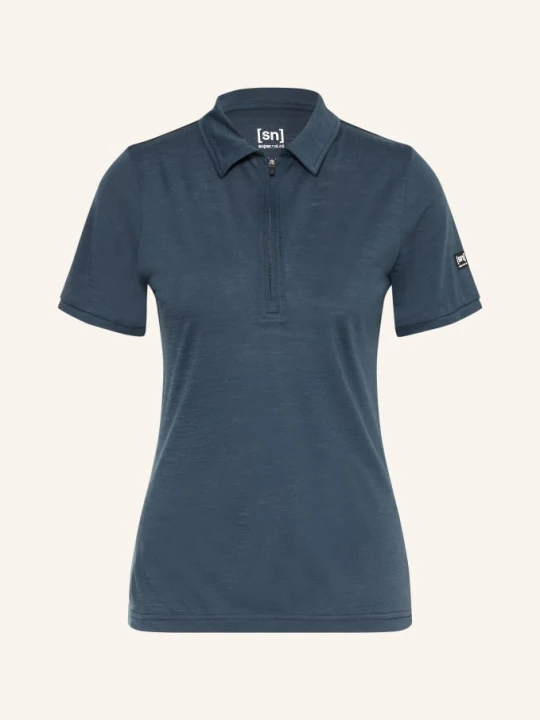 Zdjęcie produktu Super.Natural Funkcjonalna Koszulka Polo Z Wełną Merynosową blau GRANATOWY