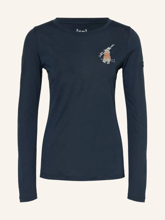 Zdjęcie produktu Super.Natural Koszulka Funkcyjna Lil Ski Bunny Z Wełną Merino blau GRANATOWY