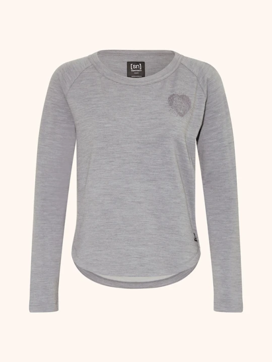 Zdjęcie produktu Super.Natural Koszulka Funkcyjna Little Heartwood Z Wełną Merino grau SZARY