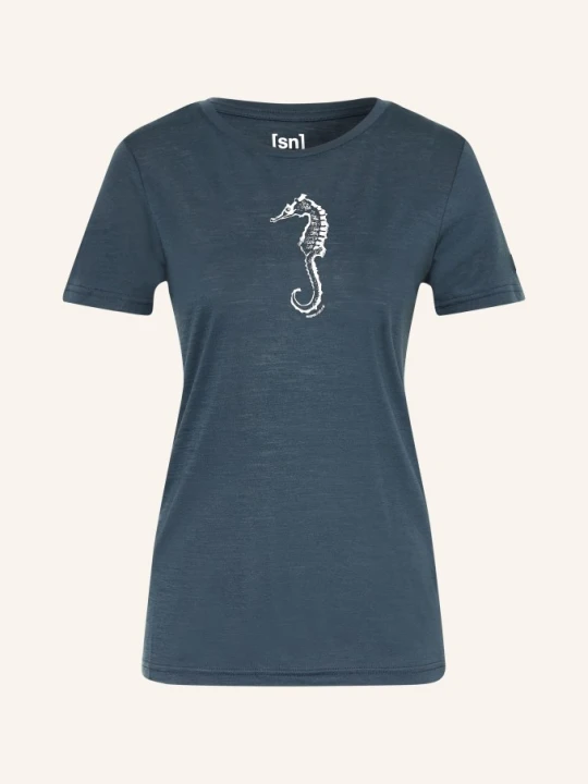 Zdjęcie produktu Super.Natural Koszulka Funkcyjna Sea Horse Z Wełną Merynosową blau