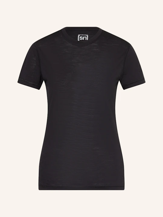 Zdjęcie produktu Super.Natural Koszulka Funkcyjna sierra140 Z Wełną Merino schwarz CZARNY