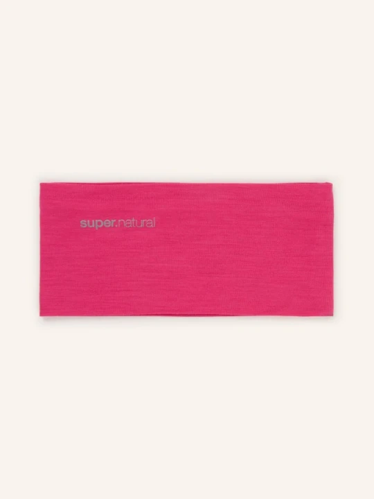 Zdjęcie produktu Super.Natural Opaska Na Głowę Wanderlust Z Wełną Merynosową rosa JASKRAWY MOCNORÓŻOWY
