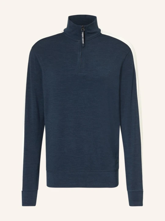 Zdjęcie produktu Super.Natural Sweter Z Dekoltem W Serek Z Dzianiny Dżersejowej Colorado Z Wełną Merynosową blau