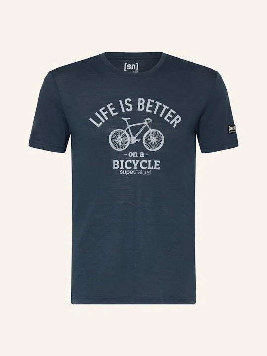Zdjęcie produktu Super.Natural T-Shirt Better Bike Z Wełną Merino blau GRANATOWY