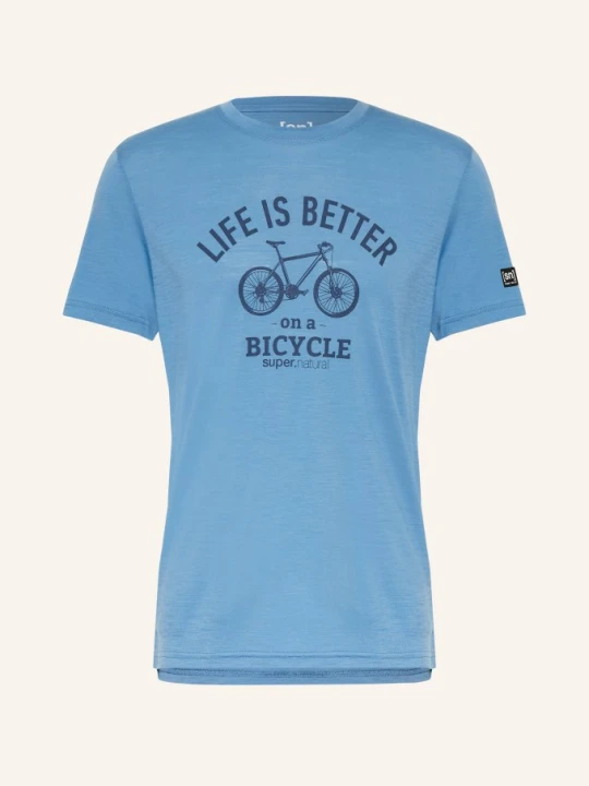 Zdjęcie produktu Super.Natural T-Shirt Better Bike Z Wełną Merino blau NIEBIESKI