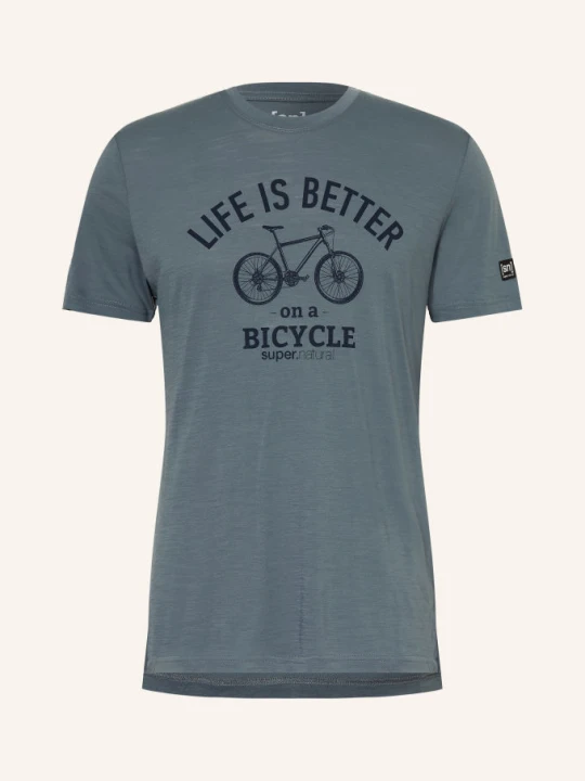 Zdjęcie produktu Super.Natural T-Shirt Better Bike Z Wełną Merino blau