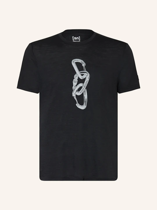 Zdjęcie produktu Super.Natural T-Shirt Carabineri Z Wełną Merino schwarz CZARNY