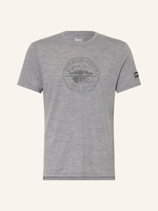 Zdjęcie produktu Super.Natural T-Shirt Exploring Z Wełną Merynosową grau SZARY