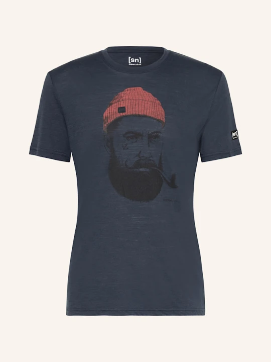 Zdjęcie produktu Super.Natural T-Shirt Sailor Z Wełną Merino blau GRANATOWY