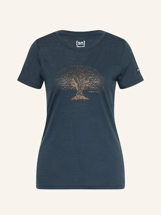 Zdjęcie produktu Super.Natural T-Shirt Tree Of Knowledge Z Wełną Merino blau GRANATOWY
