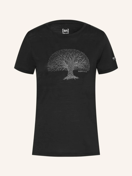 Zdjęcie produktu Super.Natural T-Shirt Tree Of Knowledge Z Wełną Merino schwarz CZARNY