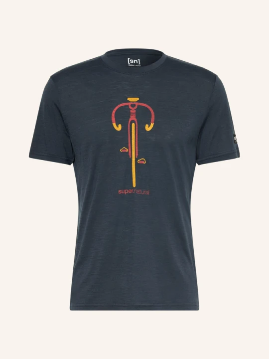 Zdjęcie produktu Super.Natural T-Shirt Vintage Bike Z Wełną Merino blau