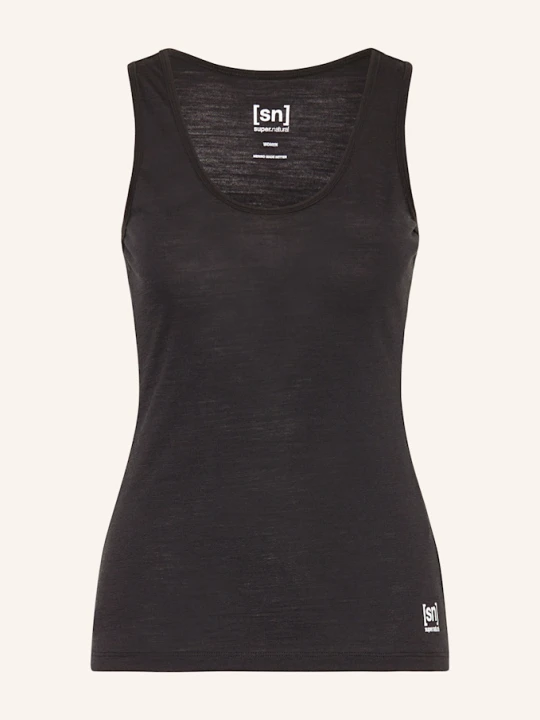 Zdjęcie produktu Super.Natural Tank Top Sierra 140 Z Wełną Merino schwarz CZARNY