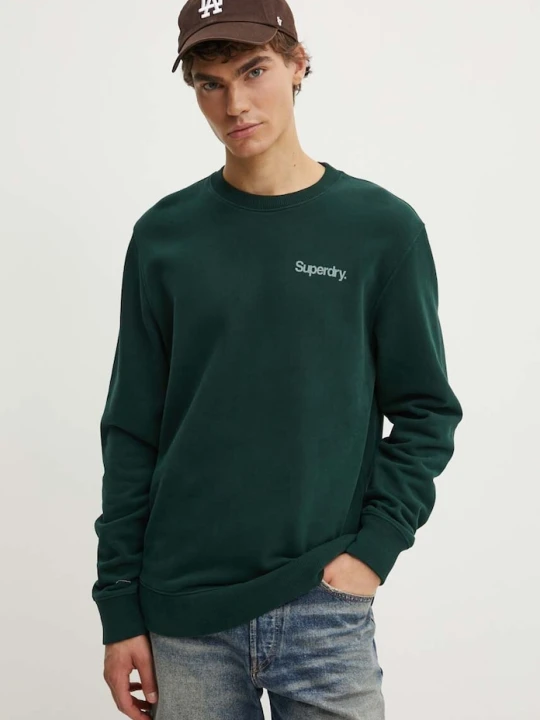 Zdjęcie produktu Superdry bluza bawełniana zielony