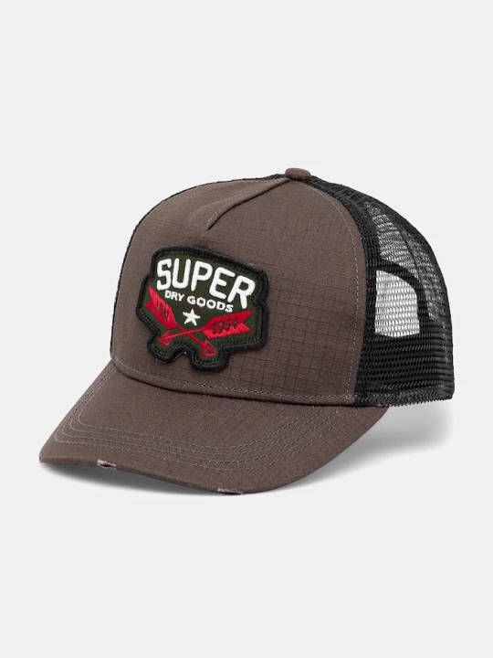 Zdjęcie produktu Superdry czapka z daszkiem brązowy