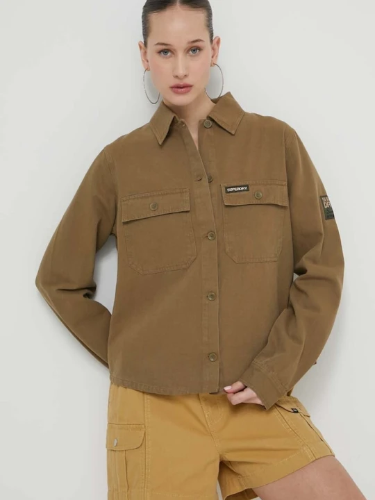 Zdjęcie produktu Superdry koszula bawełniana zielony