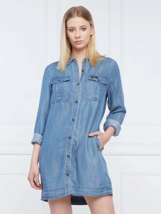 Zdjęcie produktu Superdry Sukienka VINTAGE OVERSIZED niebieski