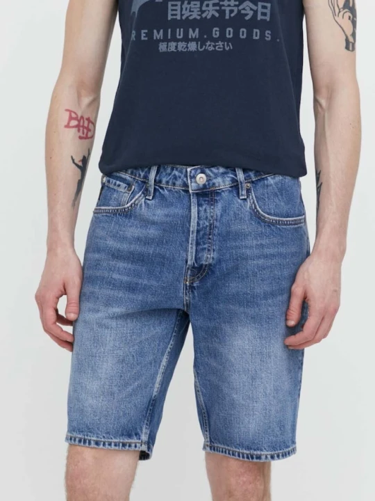 Zdjęcie produktu Superdry szorty jeansowe niebieski