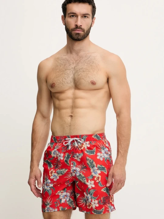 Zdjęcie produktu Superdry szorty kąpielowe czerwony