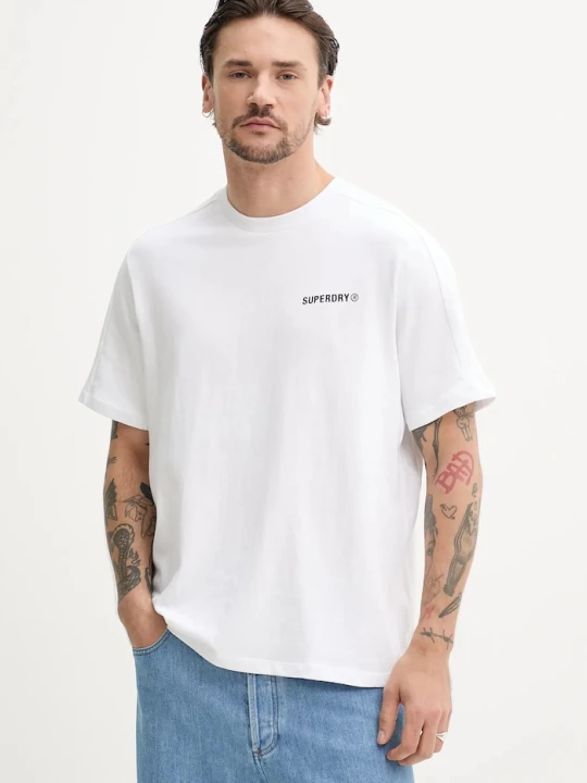 Zdjęcie produktu Superdry t-shirt bawełniany biały