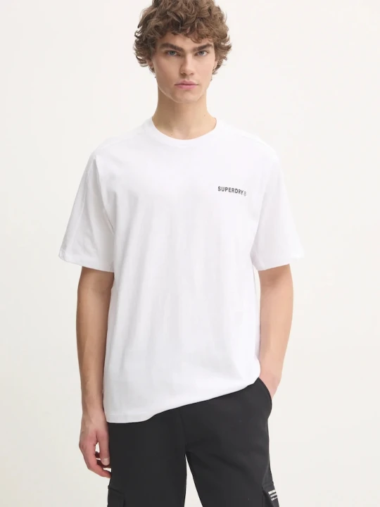 Zdjęcie produktu Superdry t-shirt bawełniany biały
