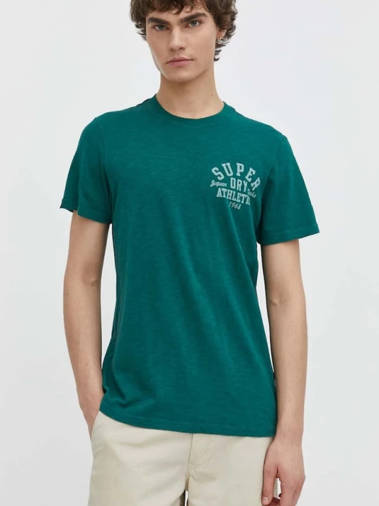 Zdjęcie produktu Superdry t-shirt bawełniany zielony