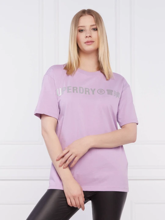 Zdjęcie produktu Superdry T-shirt linear | Loose fit fioletowy
