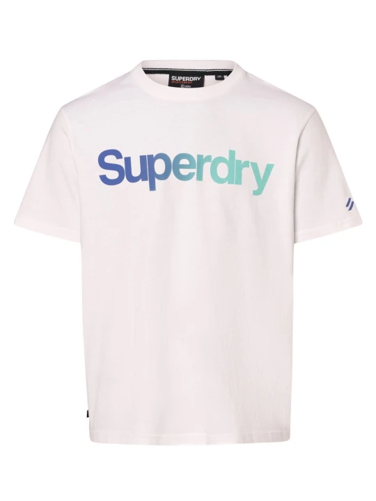 Zdjęcie produktu Superdry T-shirt Mężczyźni Bawełna biały