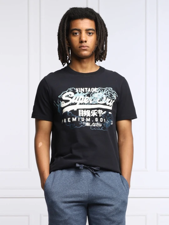 Zdjęcie produktu Superdry T-shirt | Regular Fit granatowy