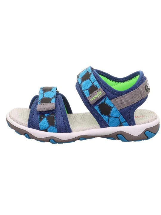 Zdjęcie produktu superfit Sandały "Mike 3.0" w kolorze niebiesko-szaro-zielonym rozmiar: 28