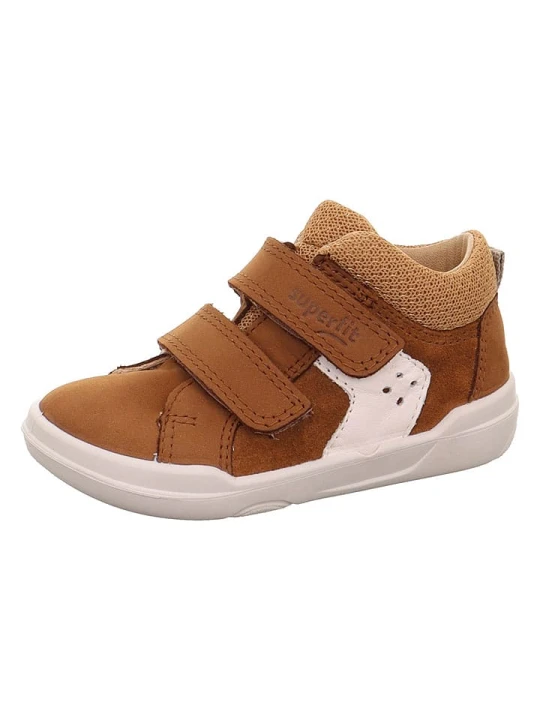 Zdjęcie produktu superfit Skórzane buty barefoot "Superfree" w kolorze jasnobrązowym rozmiar: 23