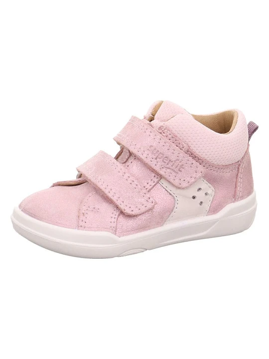 Zdjęcie produktu superfit Skórzane buty barefoot "Superfree" w kolorze jasnoróżowym rozmiar: 28