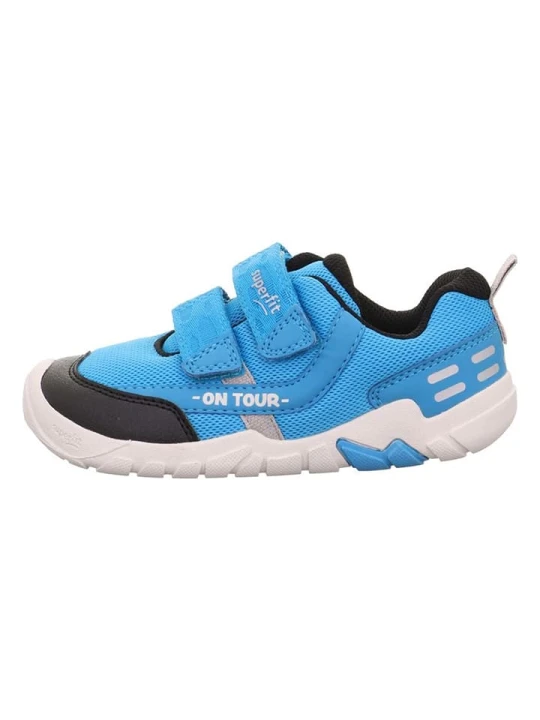 Zdjęcie produktu superfit Skórzane buty barefoot "Trace" w kolorze niebieskim rozmiar: 27
