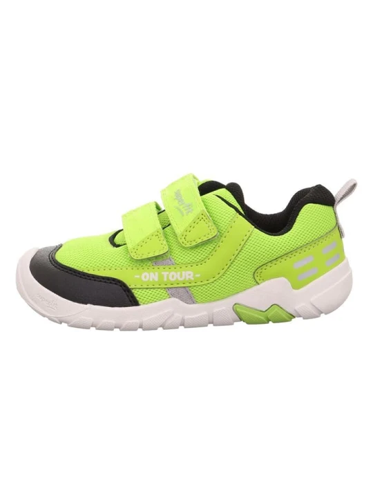 Zdjęcie produktu superfit Skórzane buty barefoot "Trace" w kolorze żółtym rozmiar: 25