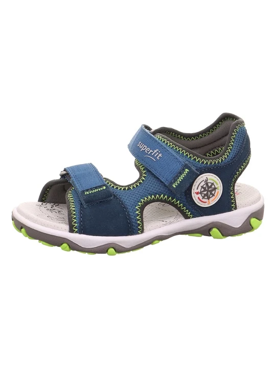 Zdjęcie produktu superfit Skórzane sandały "Mike 3.0" w kolorze granatowym rozmiar: 35