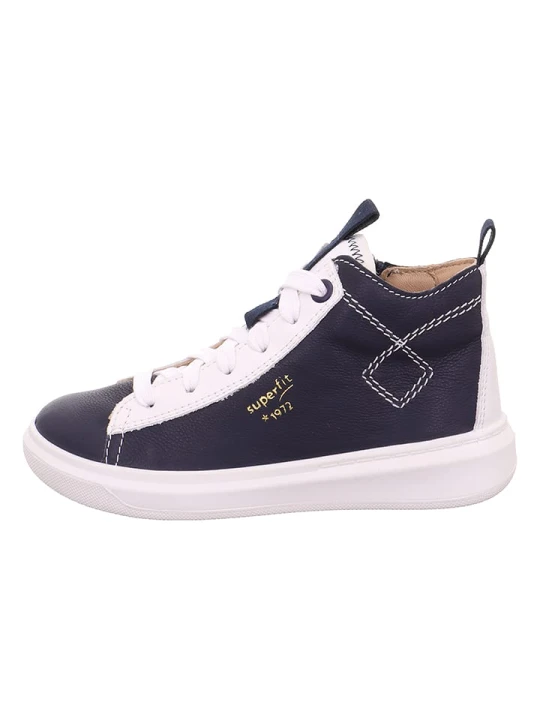 Zdjęcie produktu superfit Skórzane sneakersy "Cosmo" w kolorze granatowym rozmiar: 30