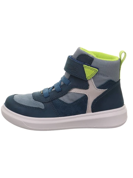 Zdjęcie produktu superfit Skórzane sneakersy "Cosmo" w kolorze granatowym rozmiar: 36
