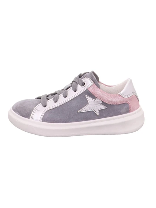 Zdjęcie produktu superfit Skórzane sneakersy "Cosmo" w kolorze jasnoszarym rozmiar: 33