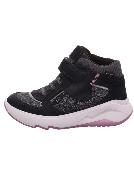 Zdjęcie produktu superfit Skórzane sneakersy "Melody" w kolorze czarnym rozmiar: 28